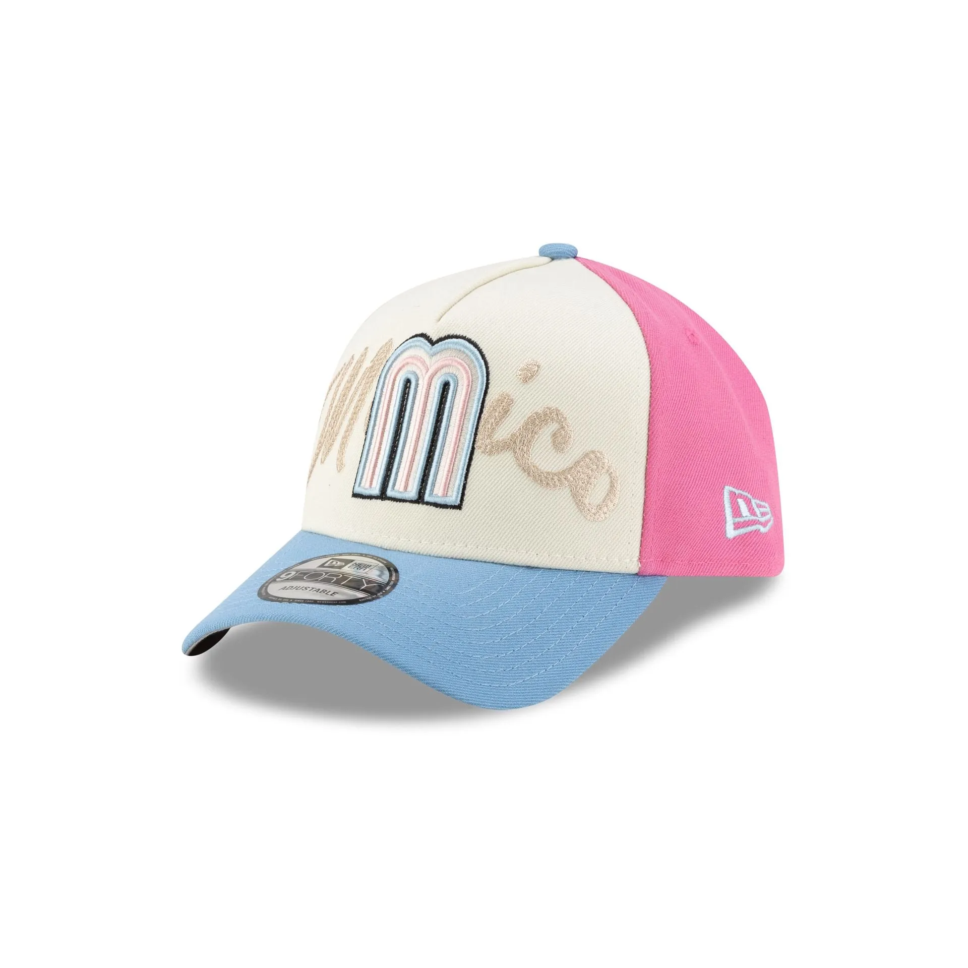 Mexico Baseball Pink 9FORTY A-Frame Snapback Hat sold by New Era