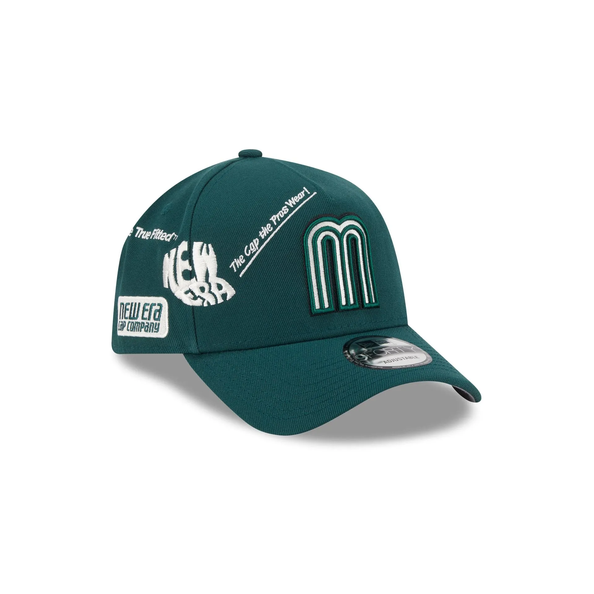 Mexico Baseball New Era Anniversary Logos Green 9FORTY M-Crown A-Frame Snapback Hat sold by New Era product image thumbnail 3