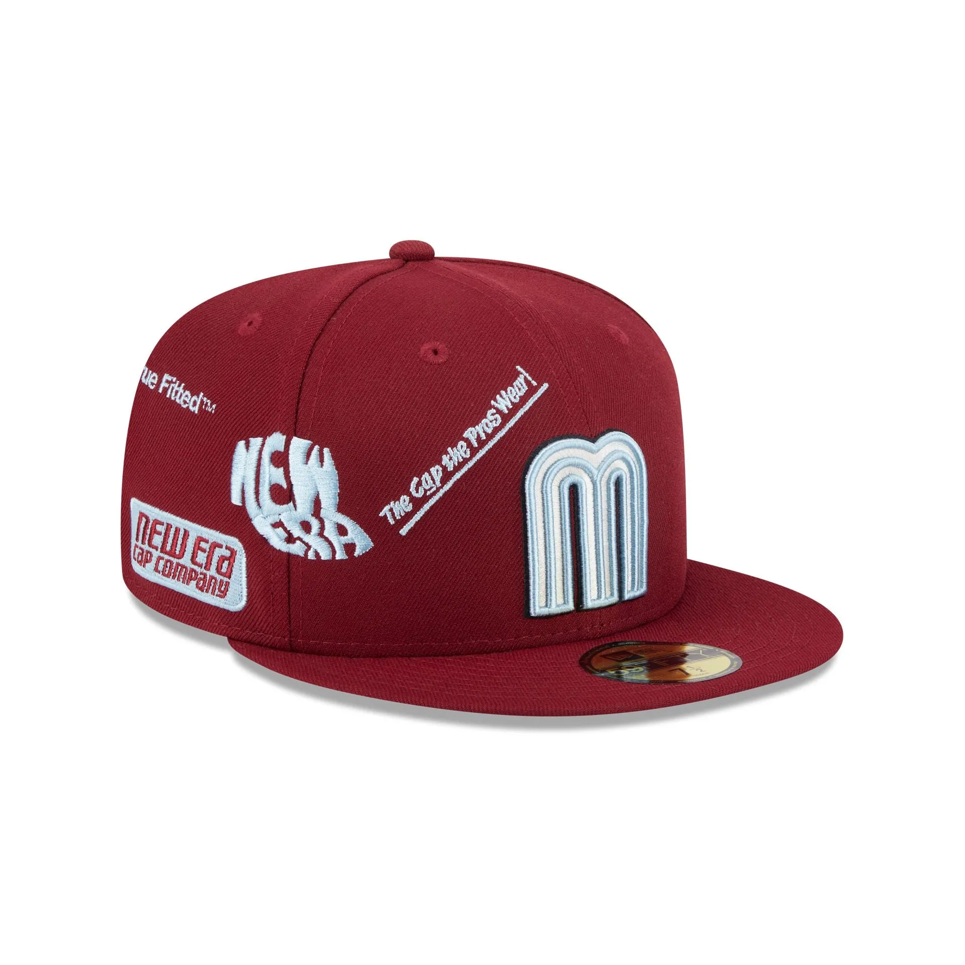 Mexico Baseball New Era Anniversary Logos Maroon 59FIFTY Fitted Hat sold by New Era product image thumbnail 3