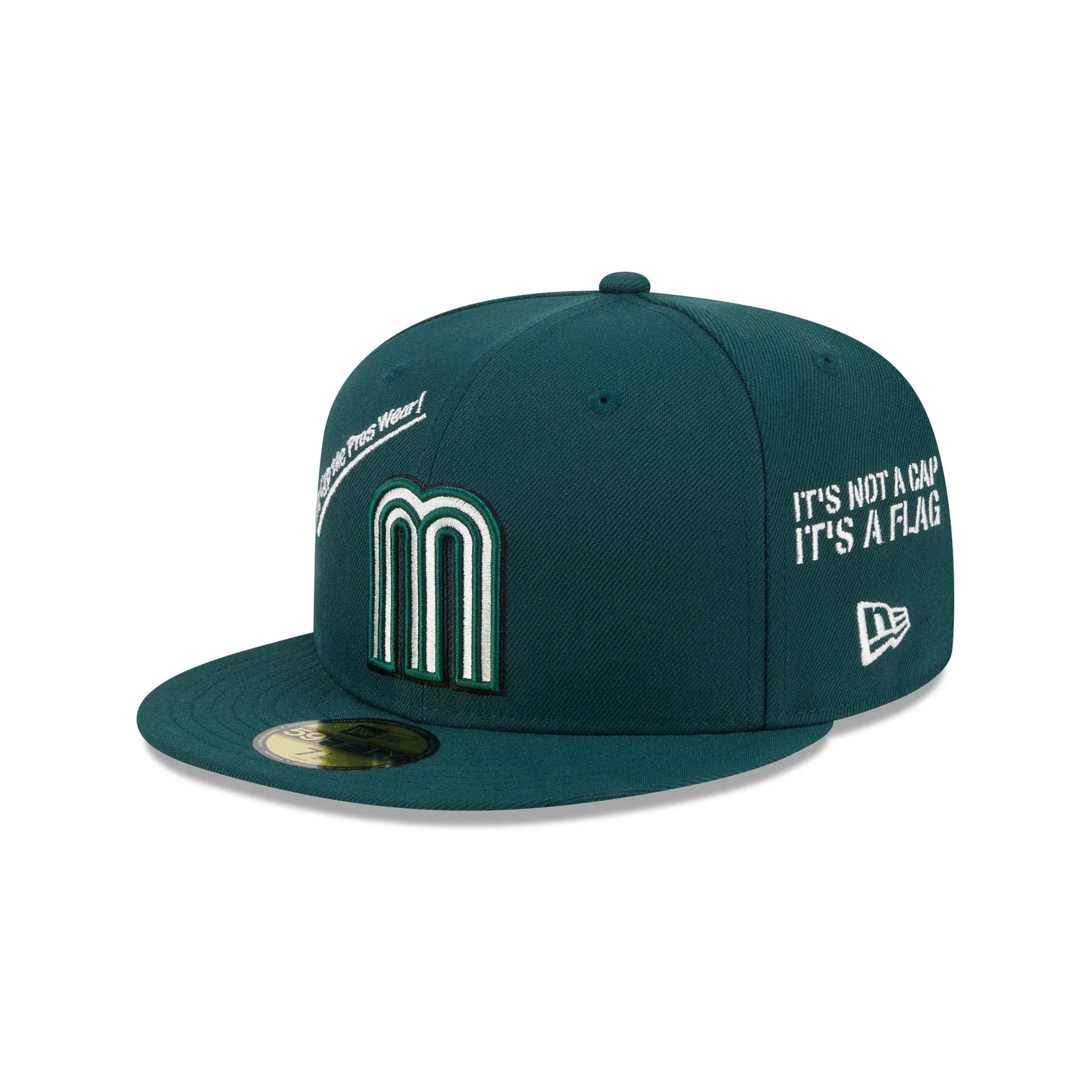 Mexico Baseball New Era Anniversary Logos Green 59FIFTY Fitted Hat sold by New Era