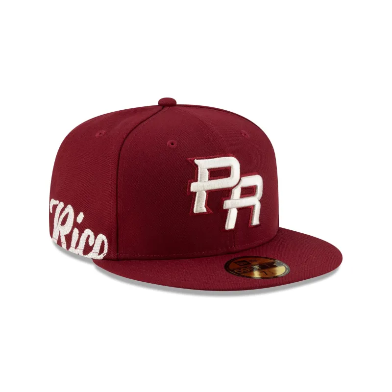 Puerto Rico Maroon 59FIFTY Fitted Hat sold by New Era