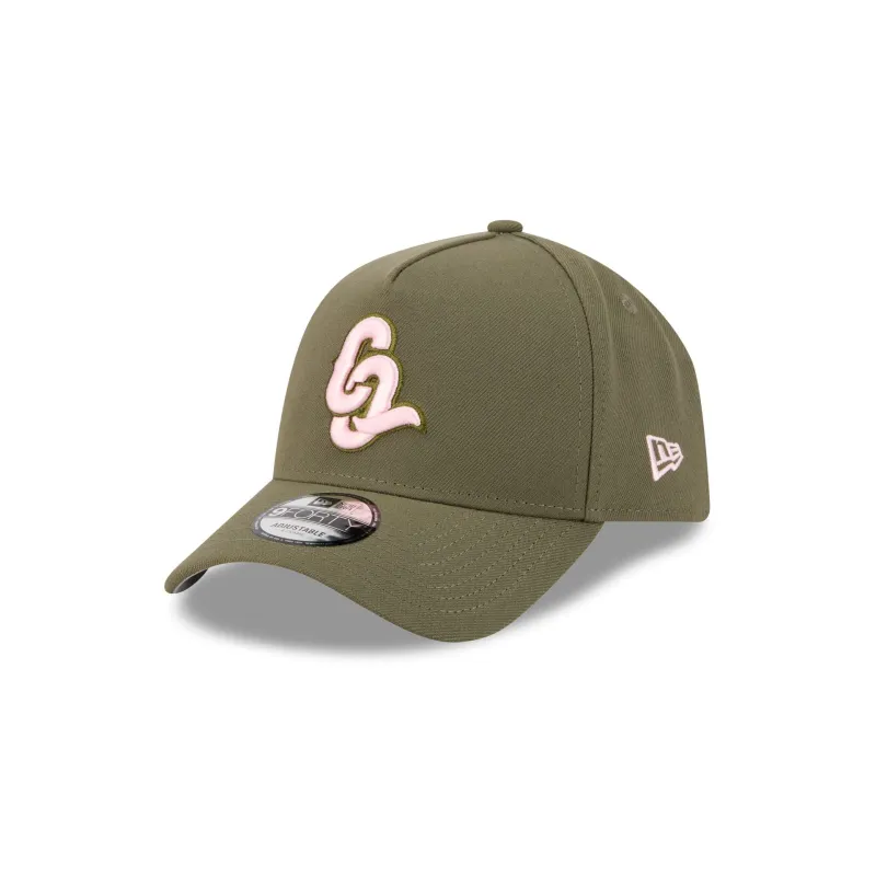Conspiradores de Querétaro Olive 9FORTY A-Frame Snapback Hat sold by New Era