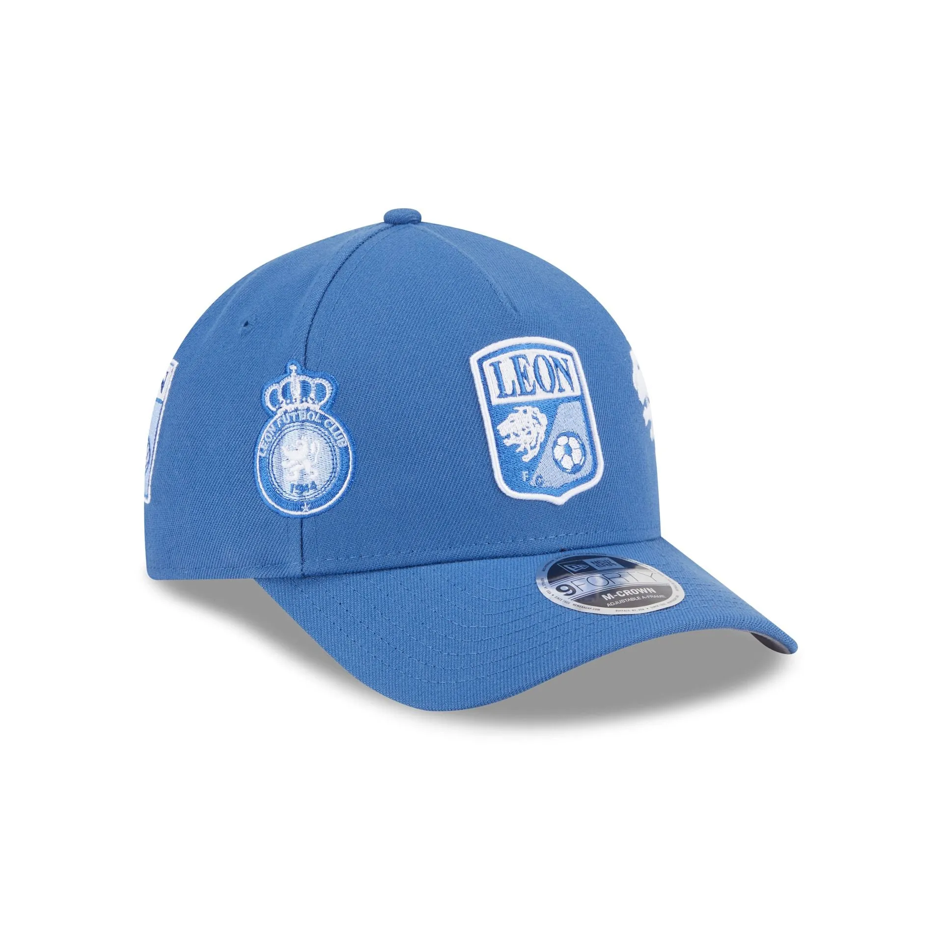 Club León Indigo 9FORTY M-Crown A-Frame Trucker Hat sold by New Era