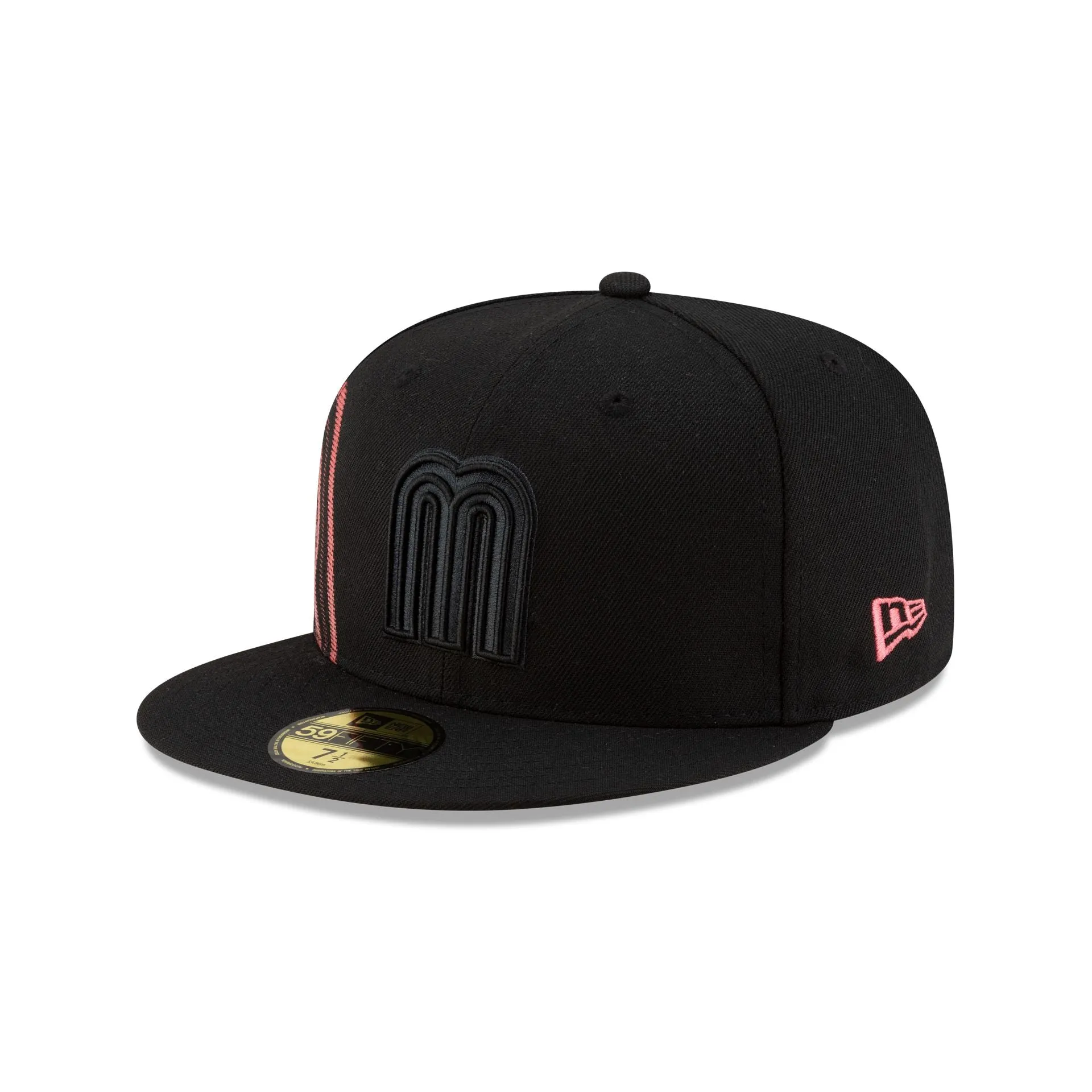 Mexico Baseball Black on Black 59FIFTY Fitted Hat sold by New Era product image thumbnail 3