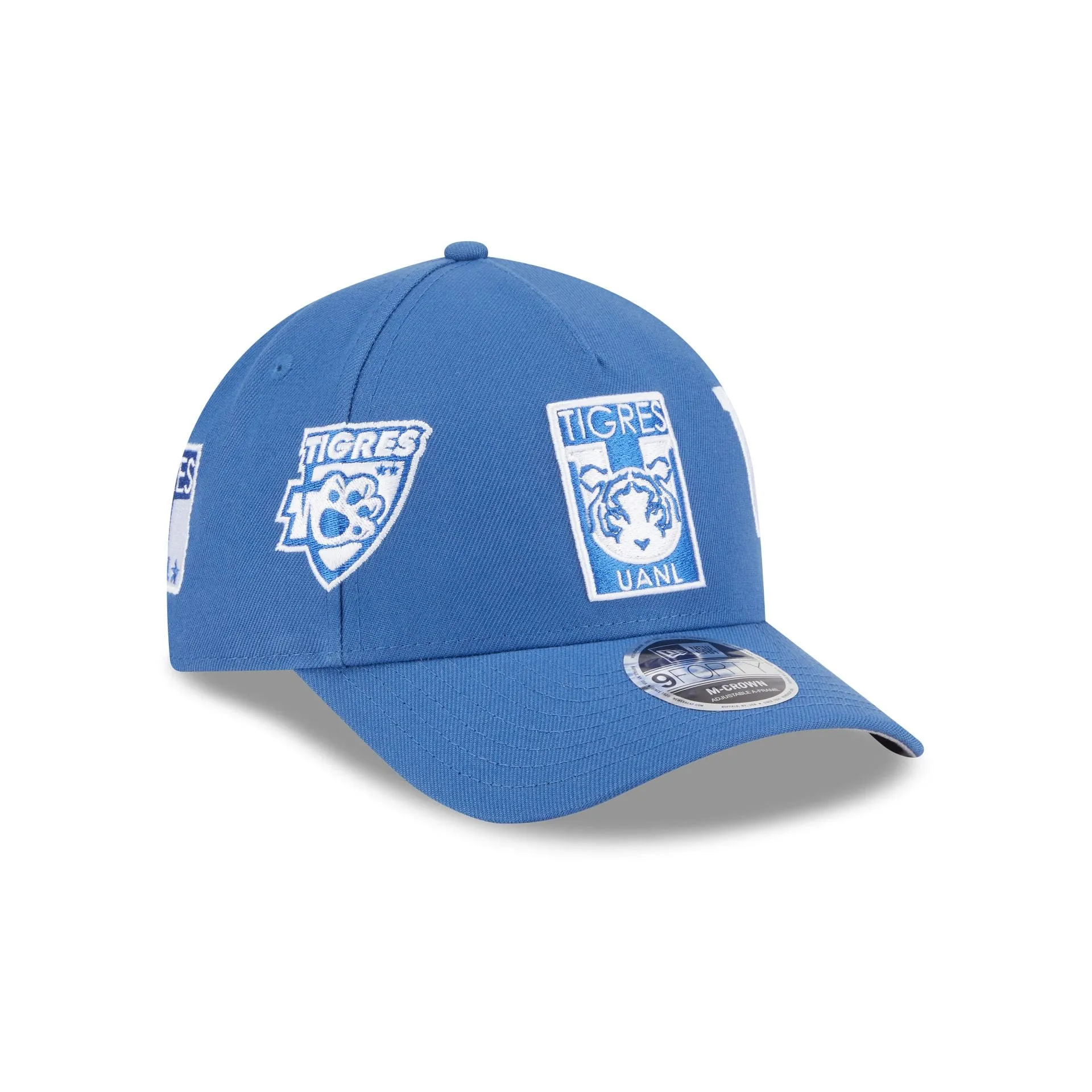 Club Tigres UANL Indigo 9FORTY M-Crown A-Frame Trucker Hat sold by New Era