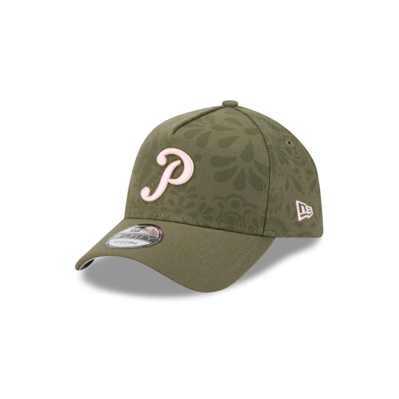 Pericos de Puebla Olive 9FORTY A-Frame Snapback Hat sold by New Era