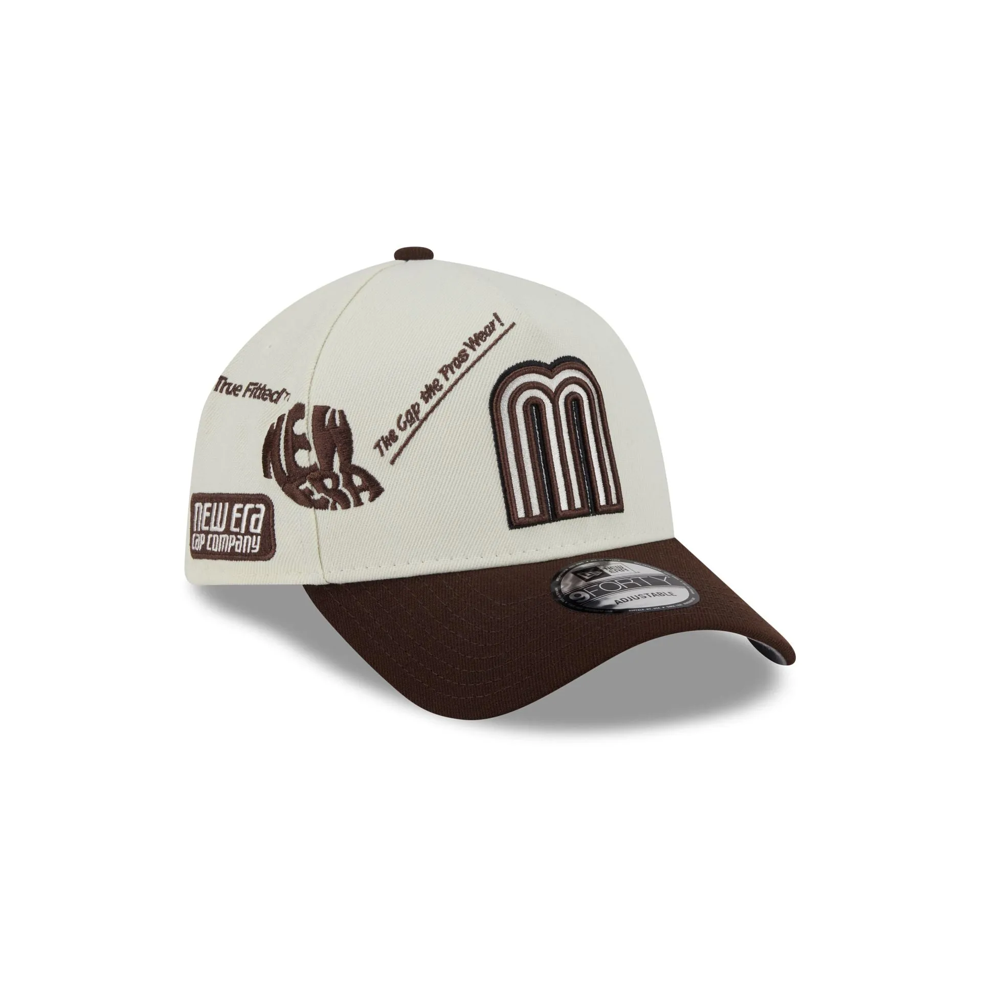 Mexico Baseball New Era Anniversary Logos Brown Visor 9FORTY M-Crown A-Frame Snapback Hat sold by New Era product image thumbnail 3