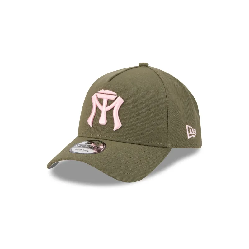 Sultanes de Monterrey Olive 9FORTY A-Frame Snapback Hat sold by New Era