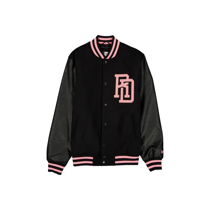 Dominican Republic Black Bomber Jacket made by New Era