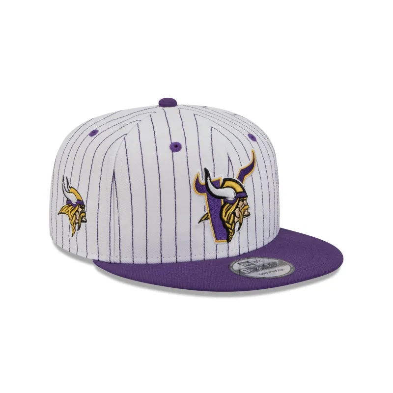Minnesota Vikings Deceptor Pinstripe 9FIFTY Snapback Hat sold by New Era