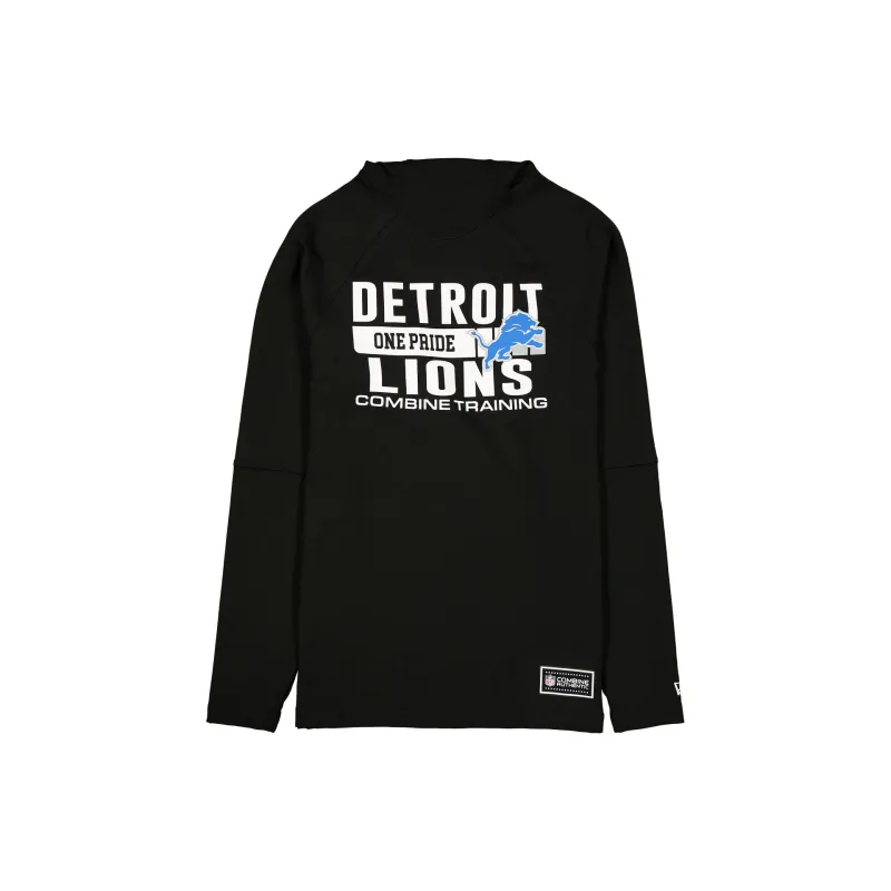 Detroit Lions 2025 Functional Fandom Black Balaclava Hoodie sold by New Era