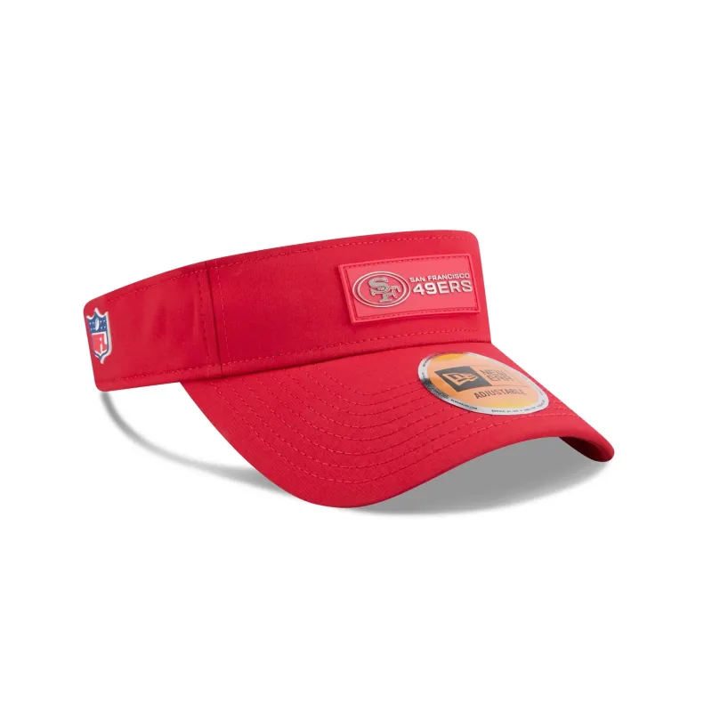 San Francisco 49ers 2025 Sideline Hot Weather Visor Adjustable Hat sold by New Era