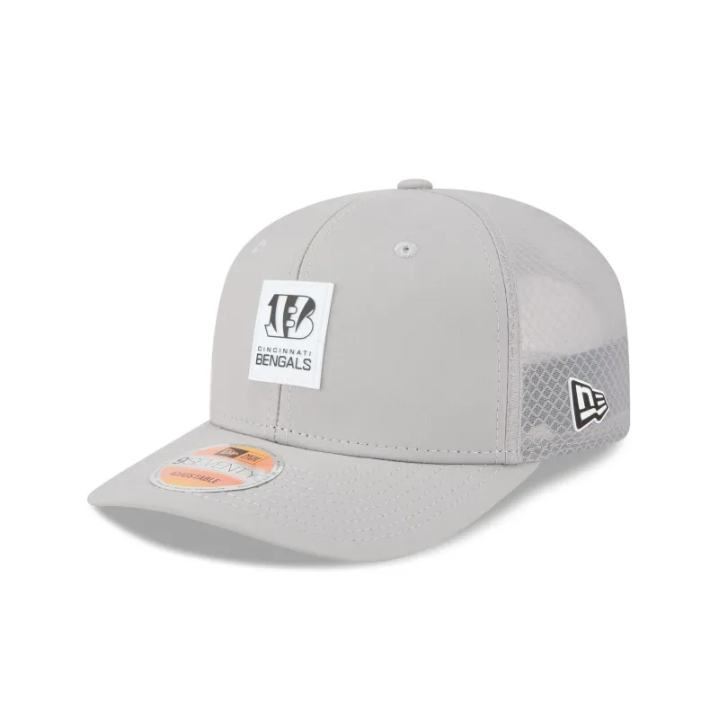Cincinnati Bengals 2025 Sideline Hot Weather Gray 9SEVENTY Trucker Hat sold by New Era