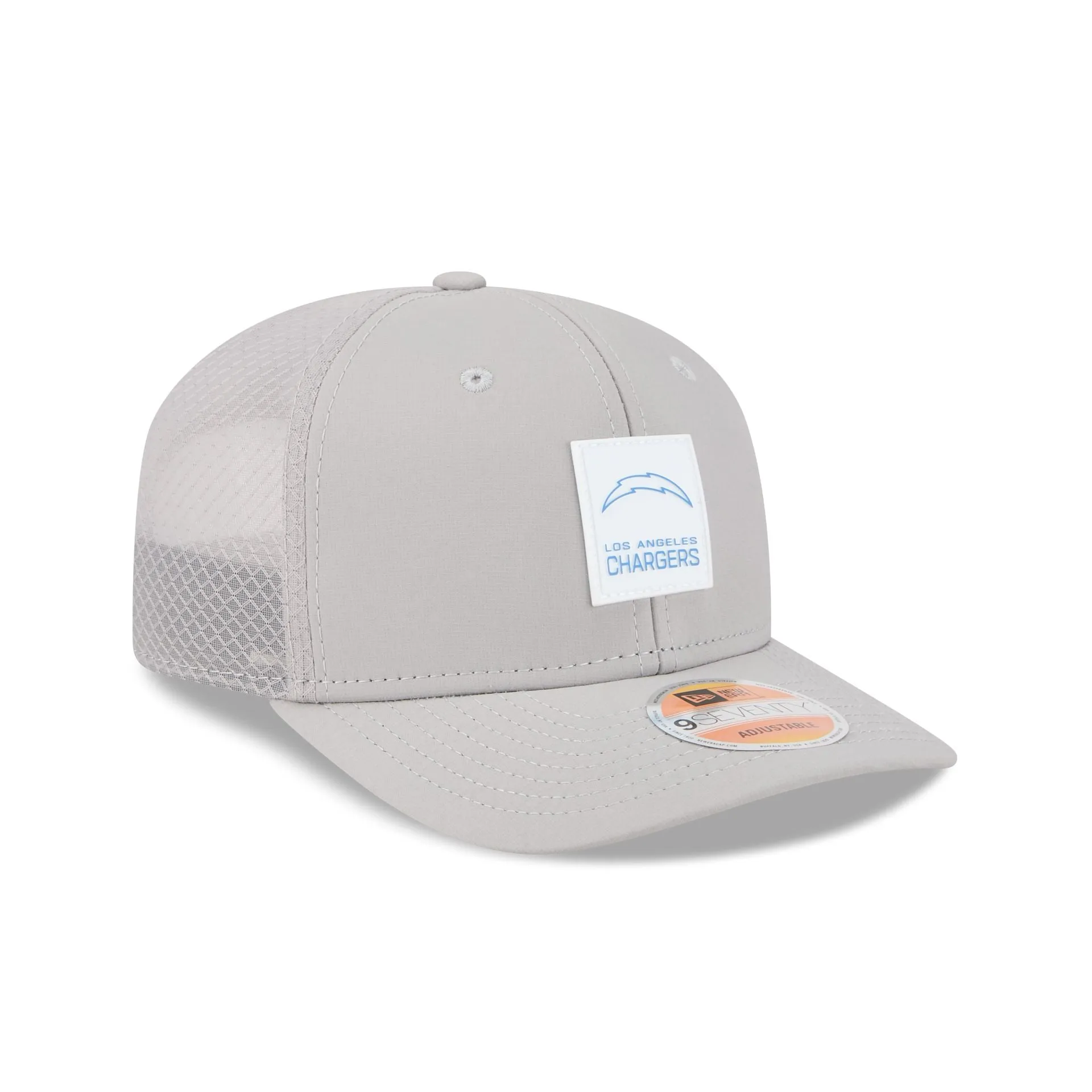 Los Angeles Chargers 2025 Sideline Hot Weather Gray 9SEVENTY Trucker Hat sold by New Era product image thumbnail 3