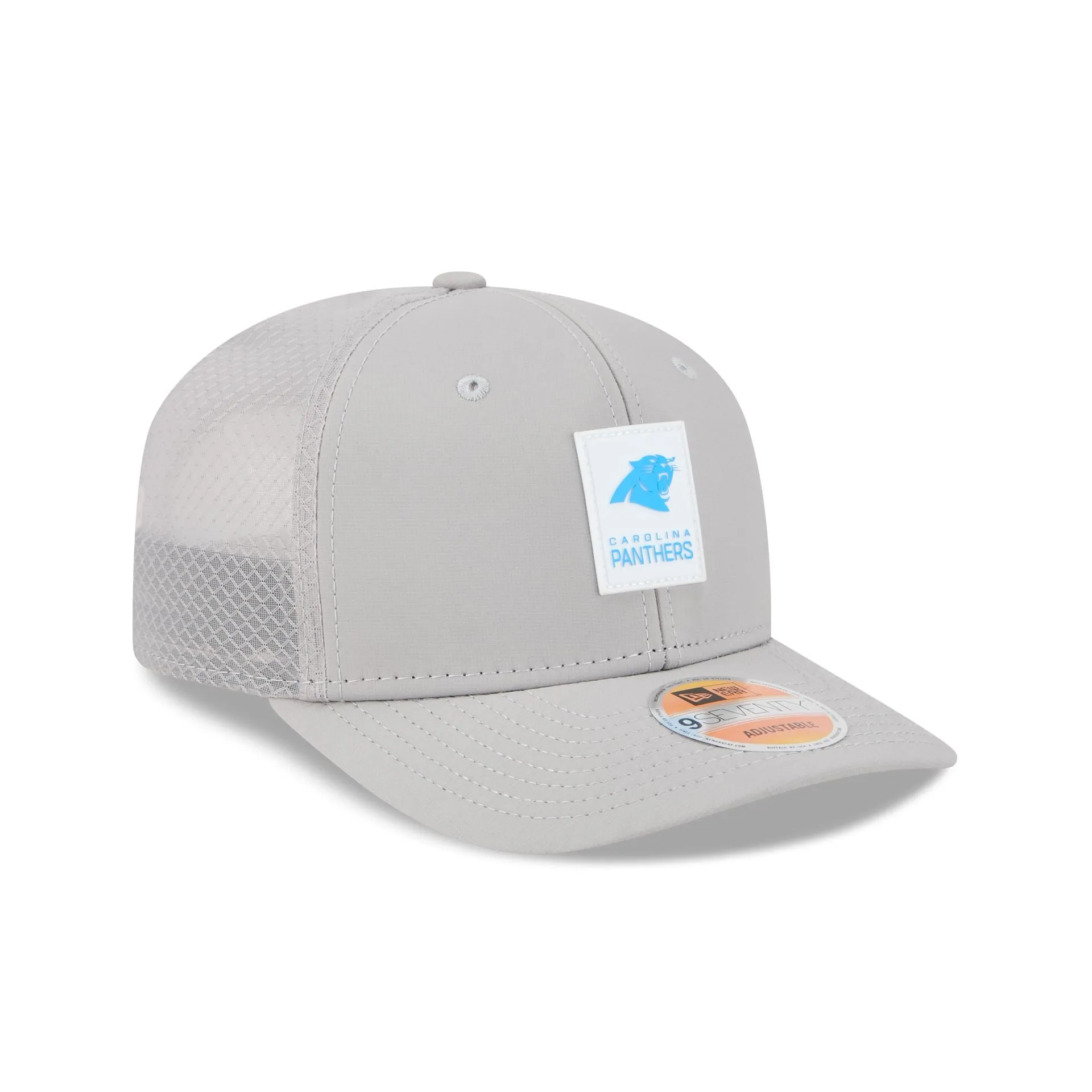 Carolina Panthers 2025 Sideline Hot Weather Gray 9SEVENTY Trucker Hat sold by New Era product image thumbnail 3