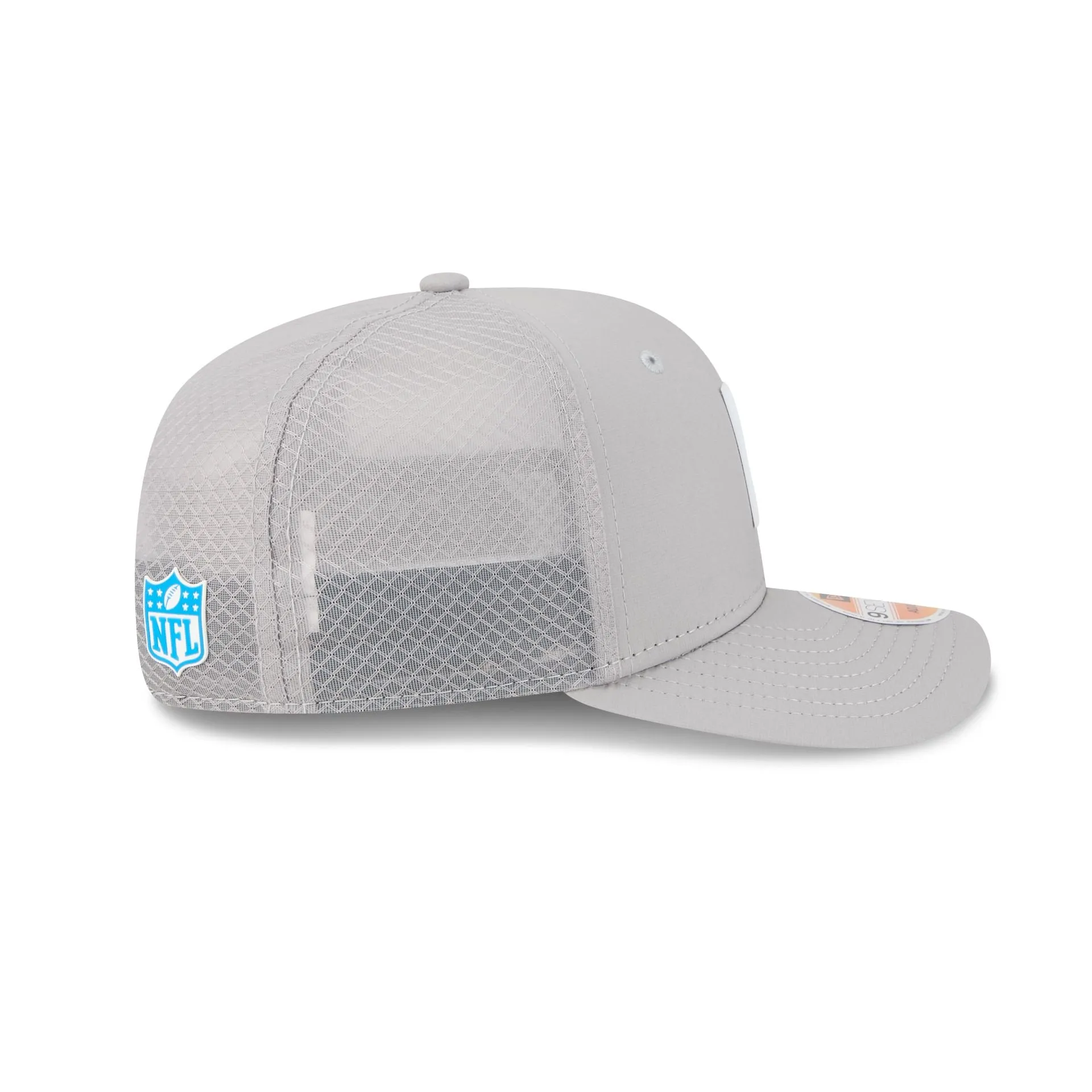 Carolina Panthers 2025 Sideline Hot Weather Gray 9SEVENTY Trucker Hat sold by New Era product image thumbnail 5