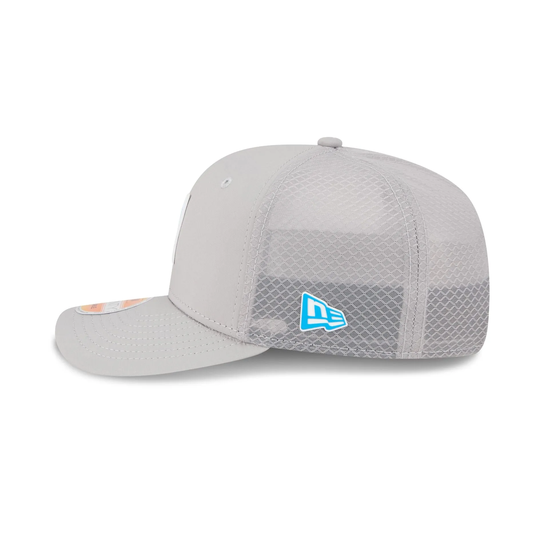 Carolina Panthers 2025 Sideline Hot Weather Gray 9SEVENTY Trucker Hat sold by New Era product image thumbnail 4