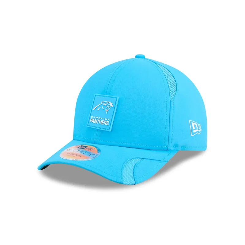 Carolina Panthers 2025 Sideline Hot Weather 9FORTY M-Crown Snapback Hat sold by New Era