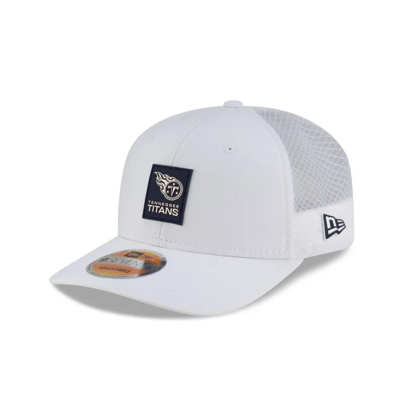 Tennessee Titans 2025 Sideline Hot Weather White 9SEVENTY Trucker Hat sold by New Era