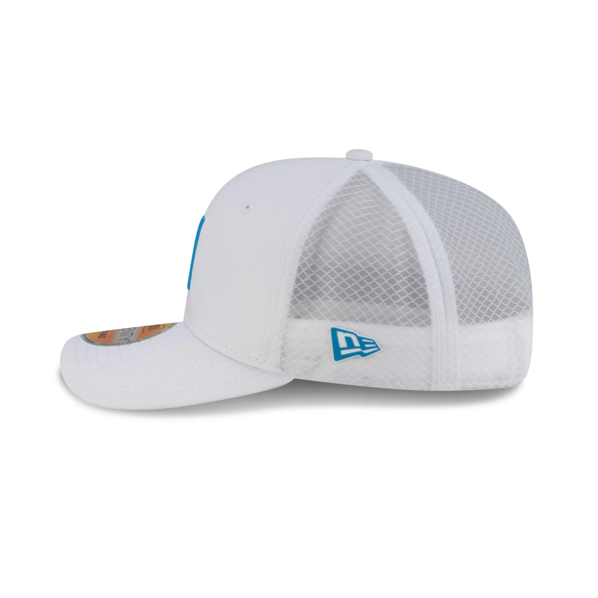 Carolina Panthers 2025 Sideline Hot Weather White 9SEVENTY Trucker Hat sold by New Era product image thumbnail 4