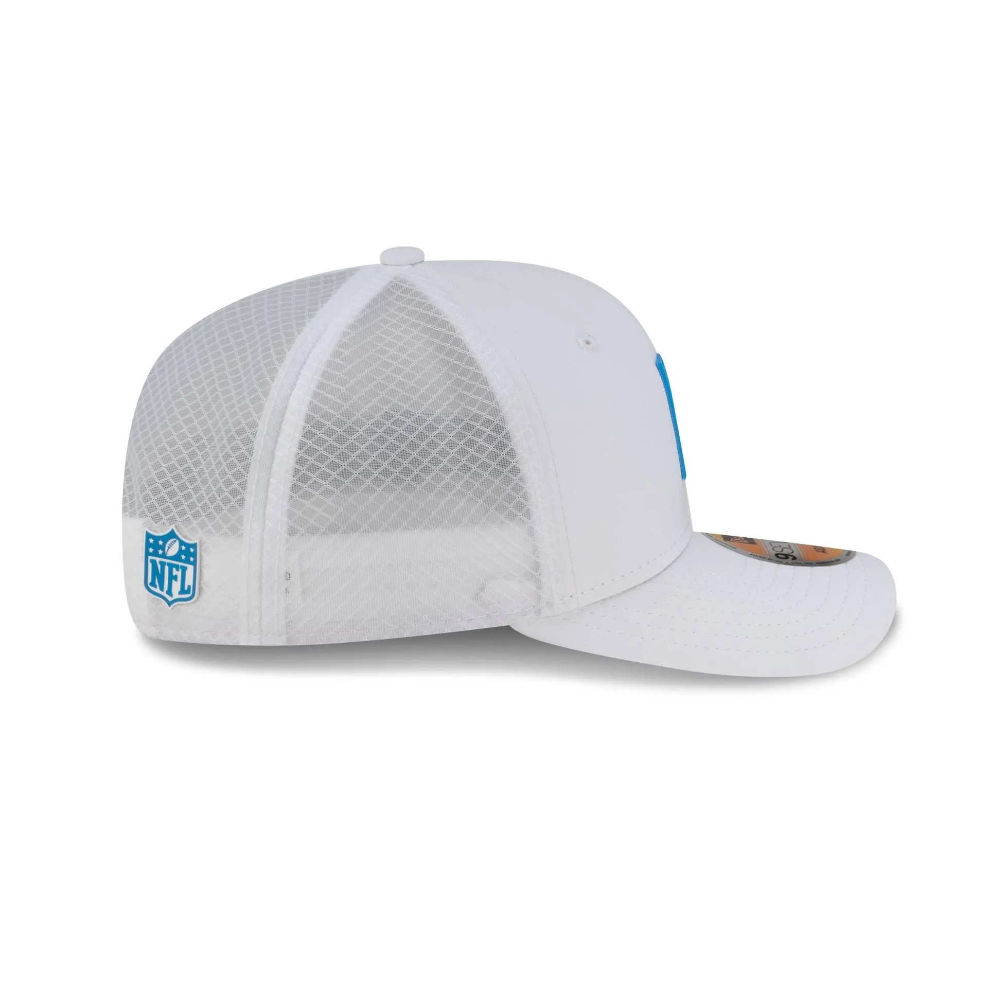 Carolina Panthers 2025 Sideline Hot Weather White 9SEVENTY Trucker Hat sold by New Era product image thumbnail 5