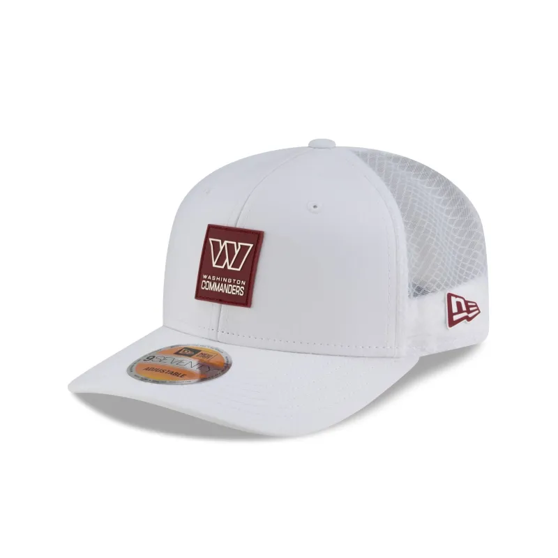Washington Commanders 2025 Sideline Hot Weather White 9SEVENTY Trucker Hat sold by New Era