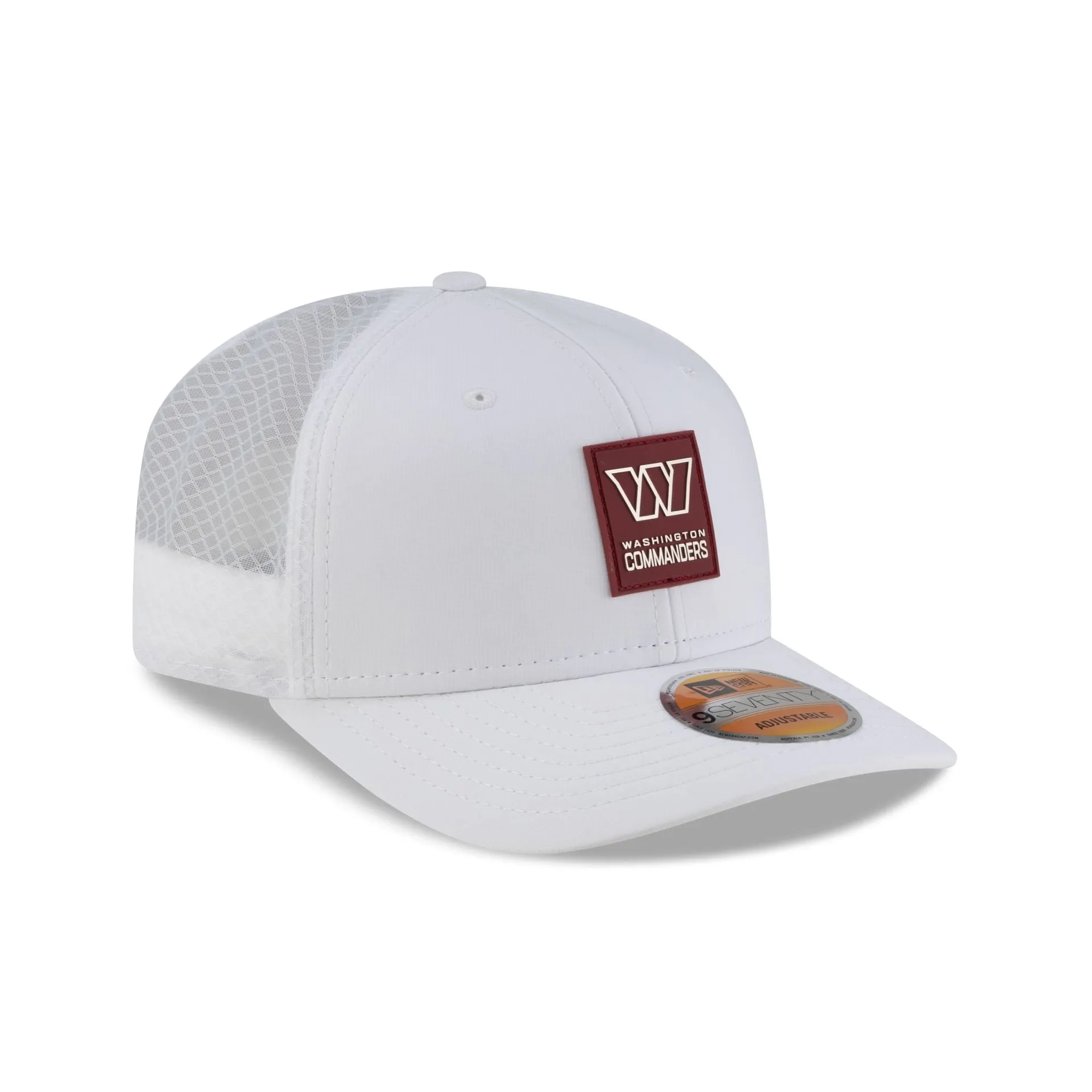 Washington Commanders 2025 Sideline Hot Weather White 9SEVENTY Trucker Hat sold by New Era product image thumbnail 3