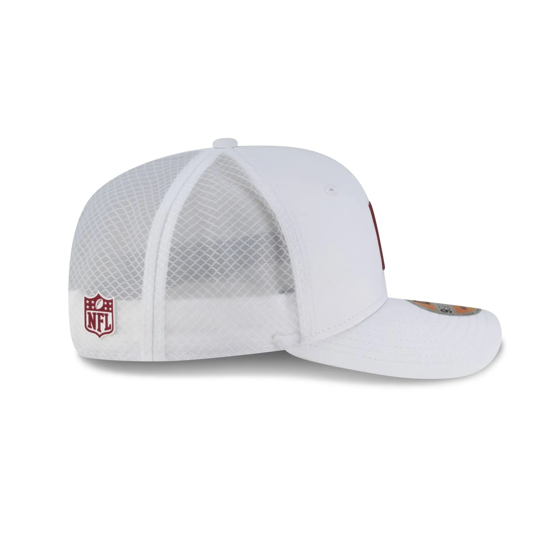 Washington Commanders 2025 Sideline Hot Weather White 9SEVENTY Trucker Hat sold by New Era product image thumbnail 5