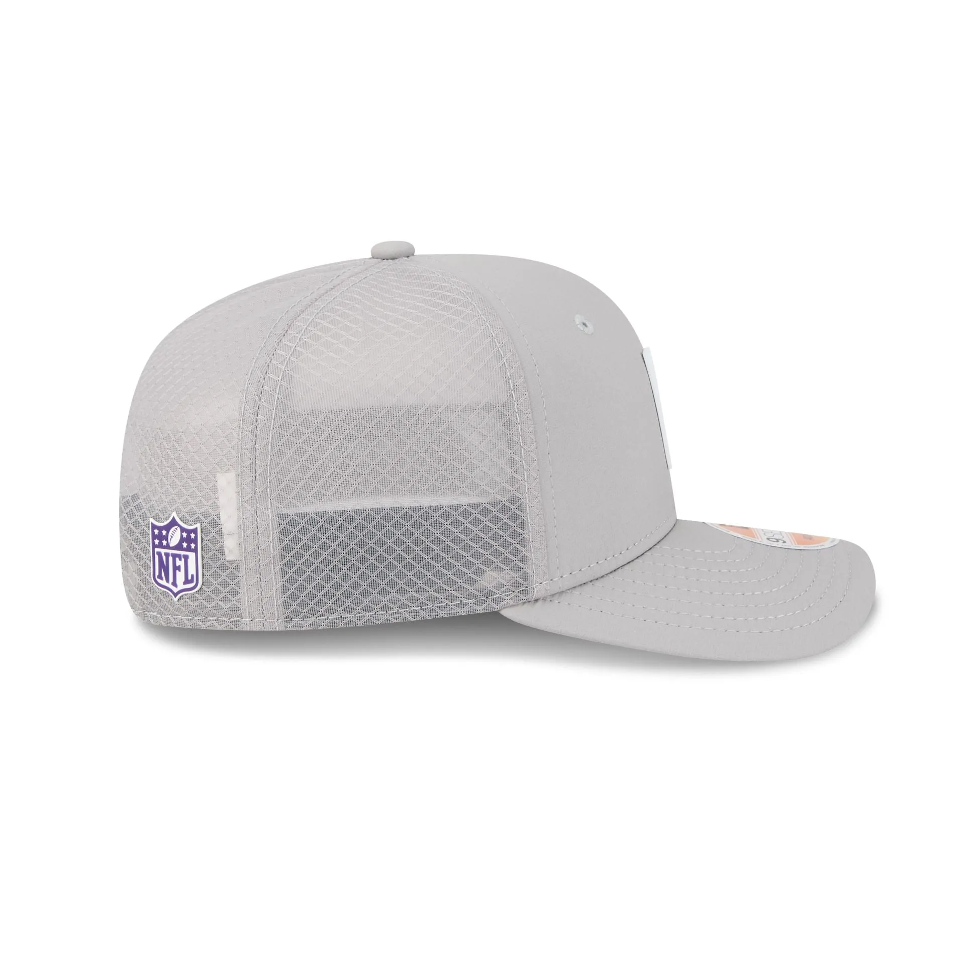 Minnesota Vikings 2025 Sideline Hot Weather Gray 9SEVENTY Trucker Hat sold by New Era product image thumbnail 5
