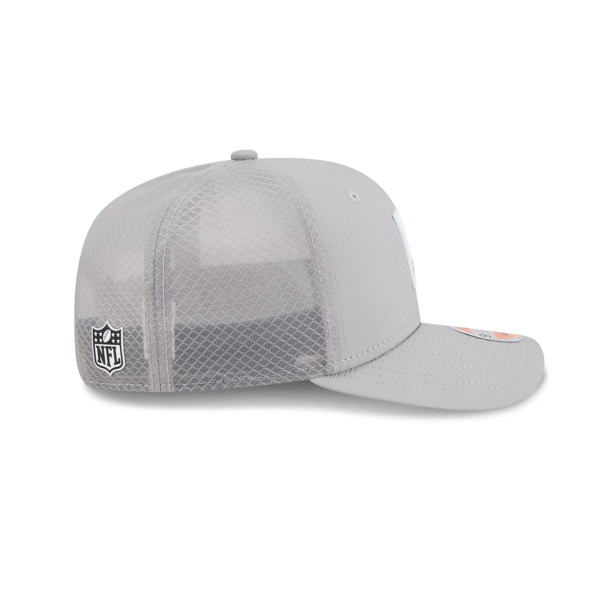 Cincinnati Bengals 2025 Sideline Hot Weather Gray Bengal 9SEVENTY Trucker Hat sold by New Era product image thumbnail 5