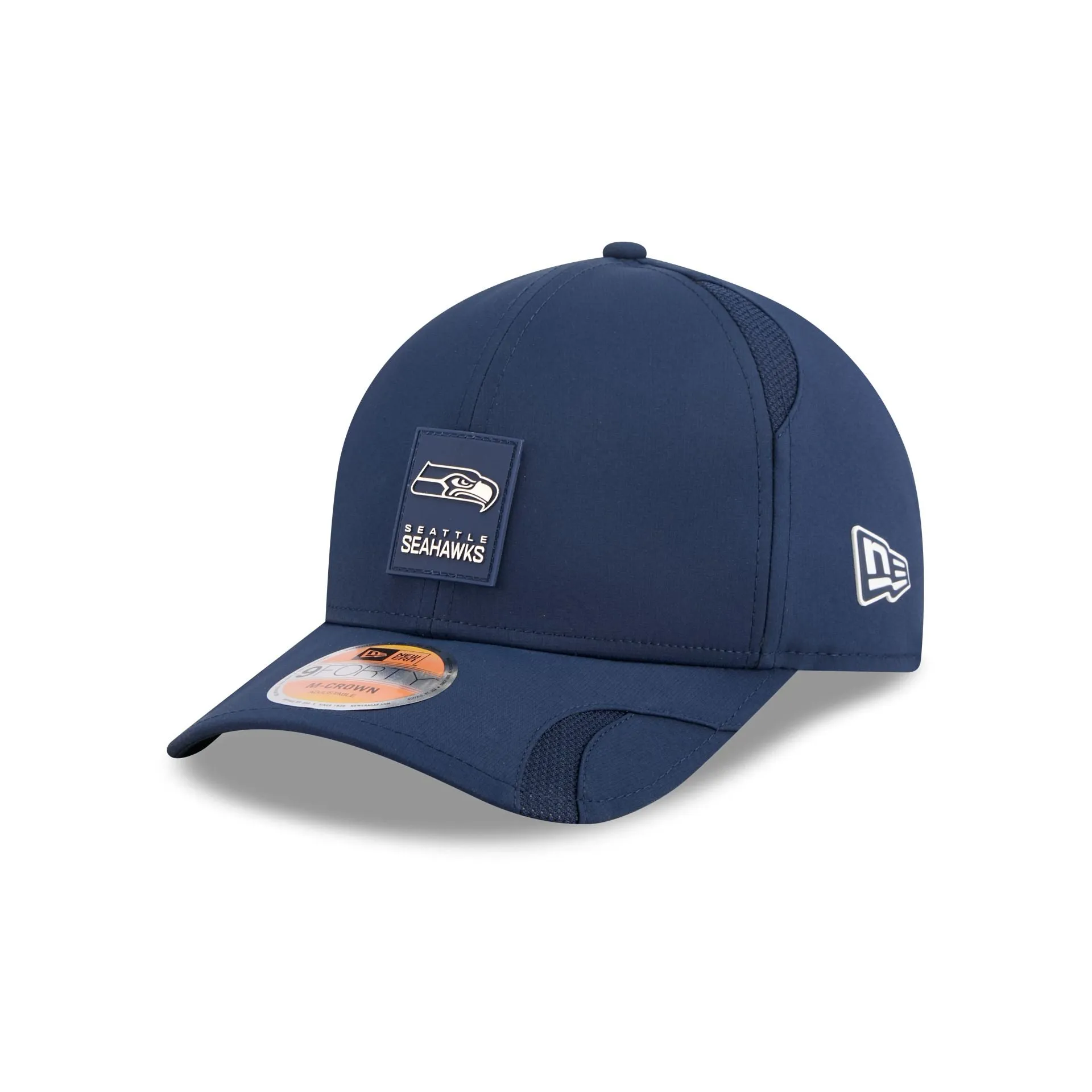 Seattle Seahawks 2025 Sideline Hot Weather 9FORTY M-Crown Snapback Hat sold by New Era