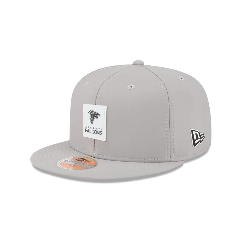Atlanta Falcons 2025 Sideline Hot Weather Gray 59FIFTY Fitted Hat sold by New Era