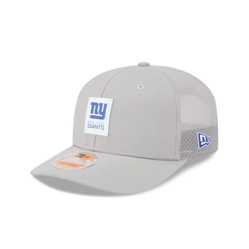 New York Giants 2025 Sideline Hot Weather Gray 9SEVENTY Trucker Hat sold by New Era