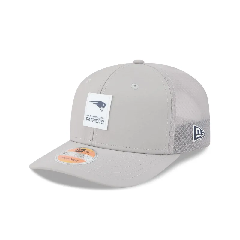 New England Patriots 2025 Sideline Hot Weather Gray 9SEVENTY Trucker Hat sold by New Era