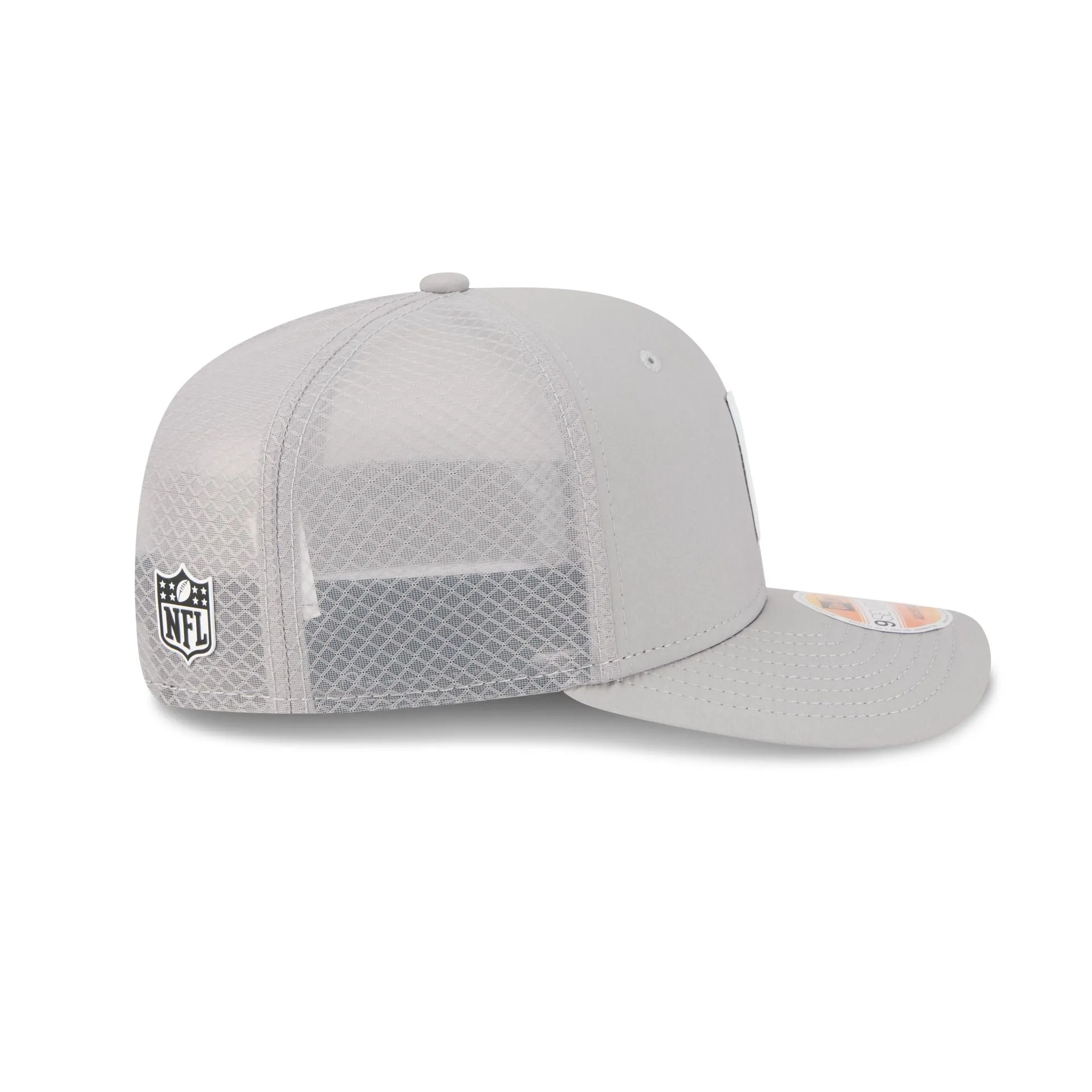 Pittsburgh Steelers 2025 Sideline Hot Weather Gray 9SEVENTY Trucker Hat sold by New Era product image thumbnail 5