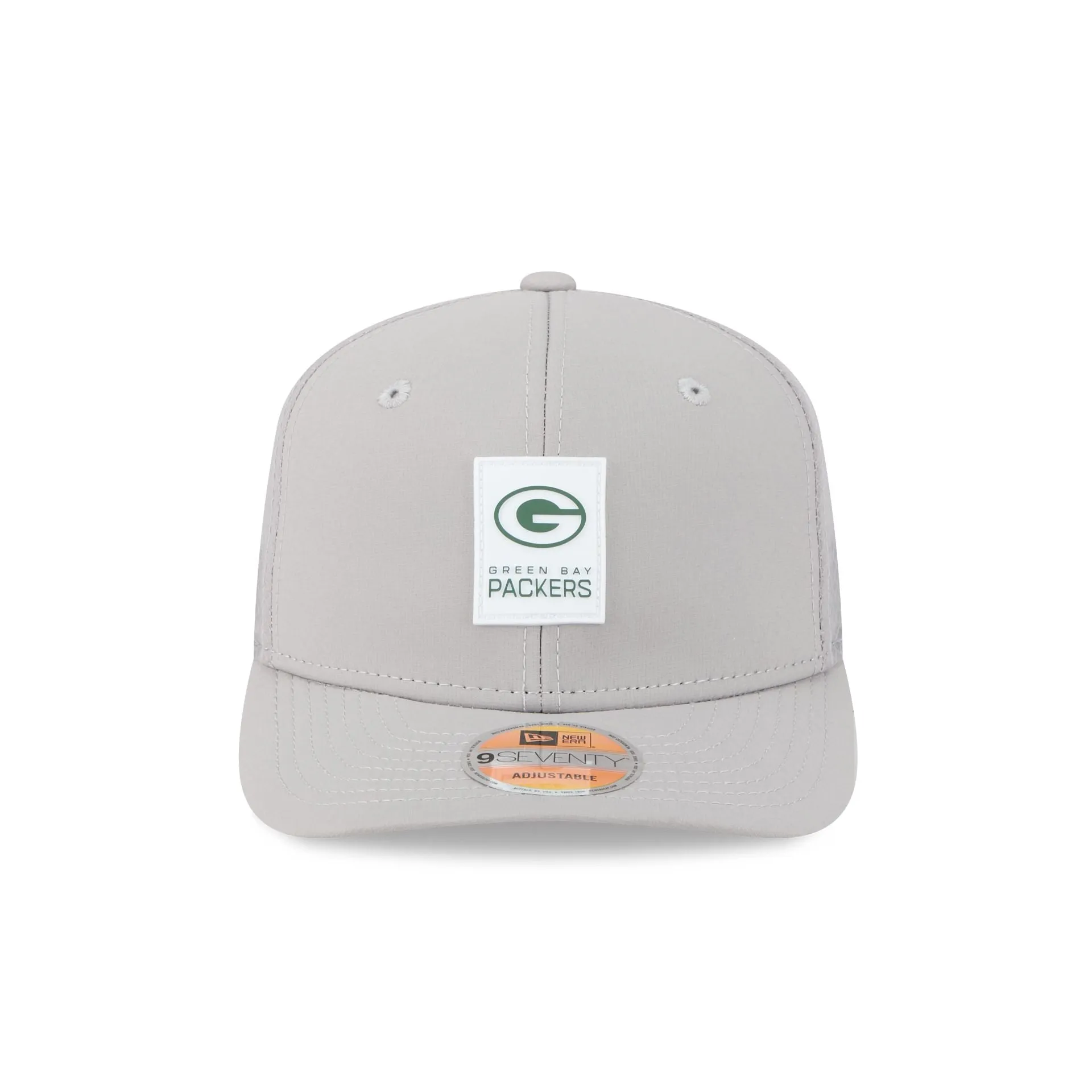 Green Bay Packers 2025 Sideline Hot Weather Gray 9SEVENTY Trucker Hat sold by New Era product image thumbnail 2