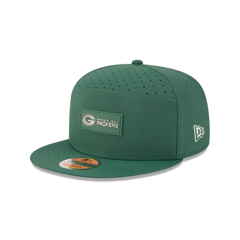 Green Bay Packers 2025 Sideline Hot Weather Split Panel 9FIFTY Snapback Hat sold by New Era