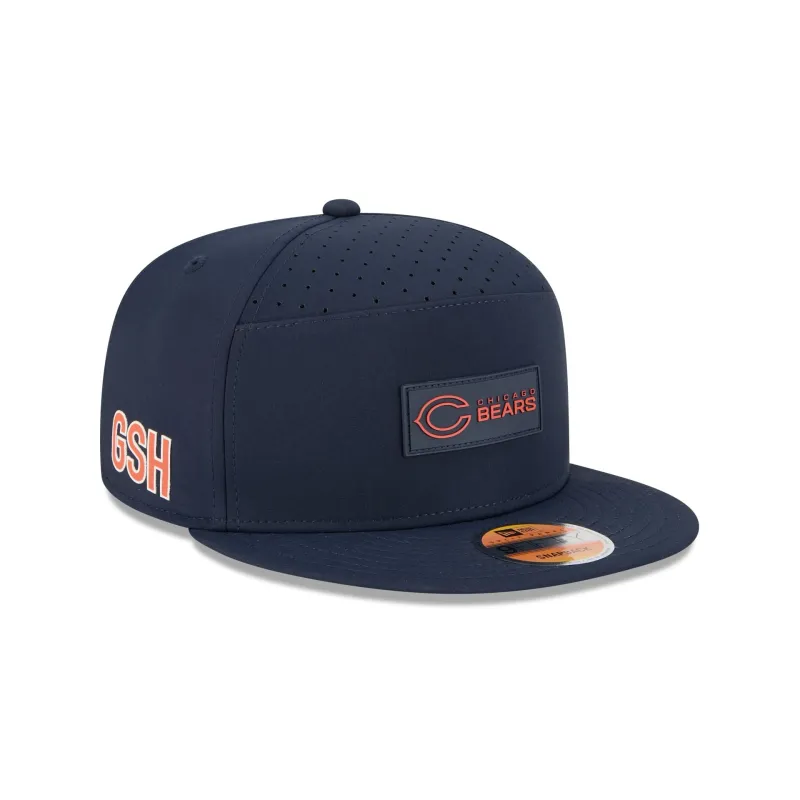 Chicago Bears 2025 Sideline Hot Weather Split Panel 9FIFTY Snapback Hat sold by New Era