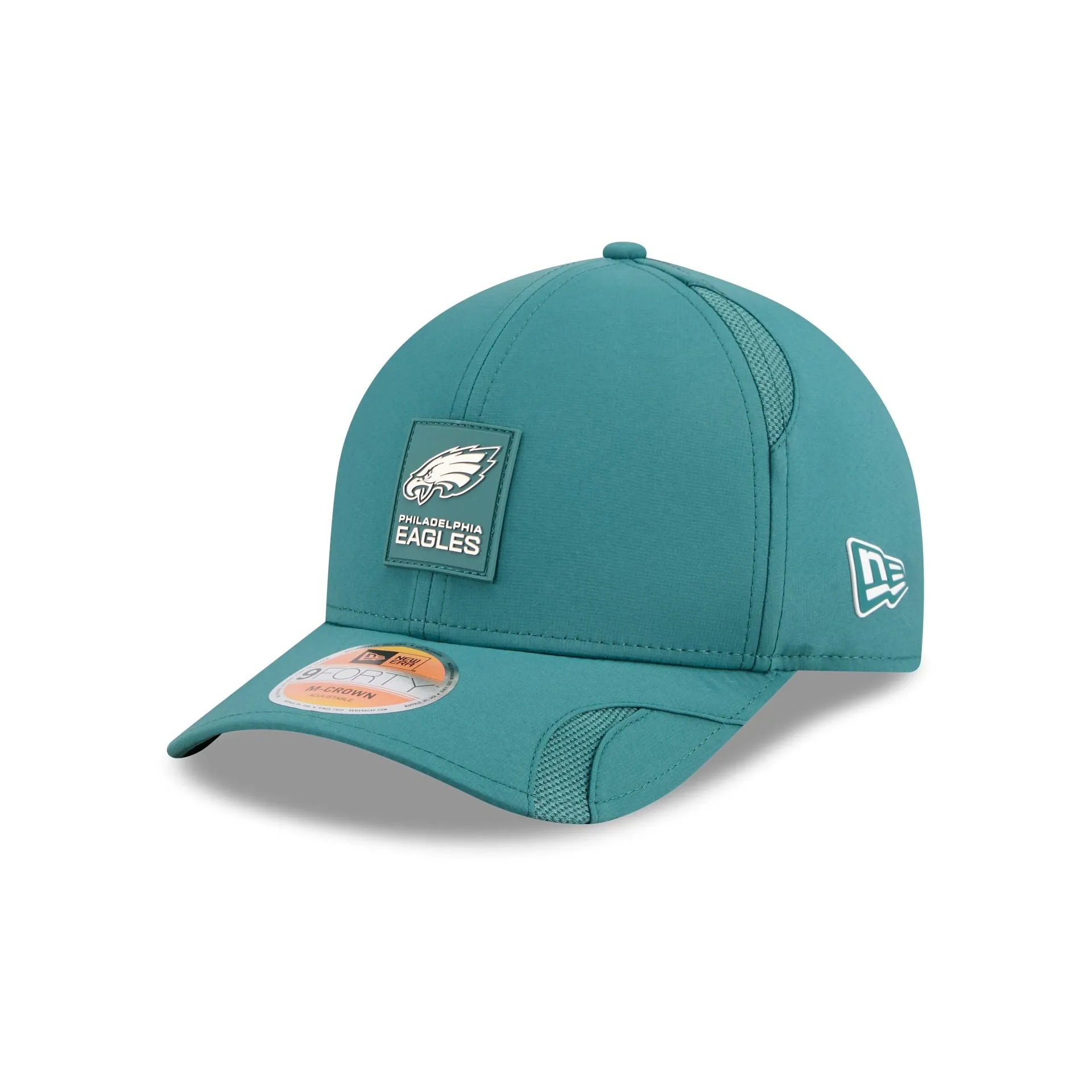 Philadelphia Eagles 2025 Sideline Hot Weather 9FORTY M-Crown Snapback Hat sold by New Era