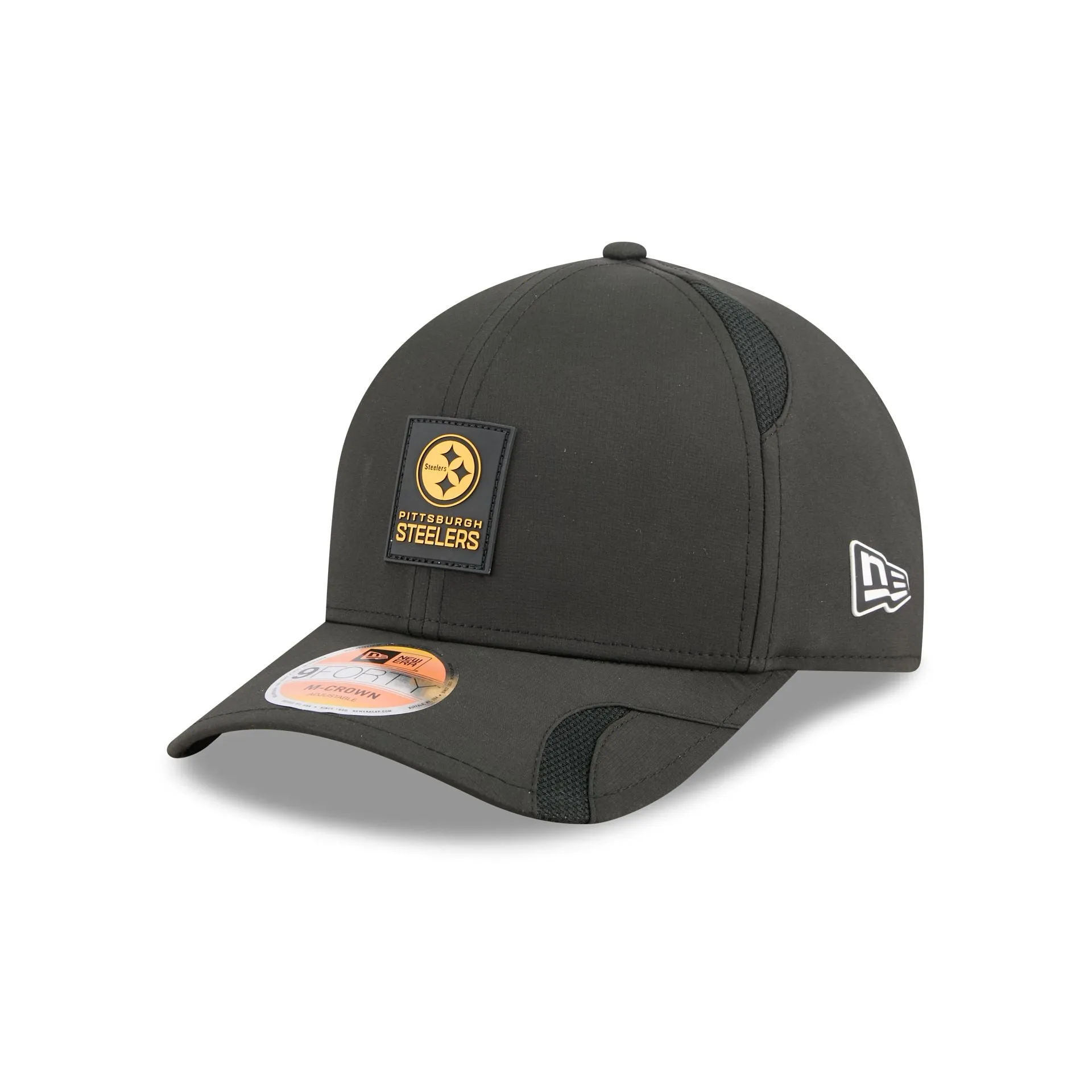 Pittsburgh Steelers 2025 Sideline Hot Weather 9FORTY M-Crown Snapback Hat sold by New Era