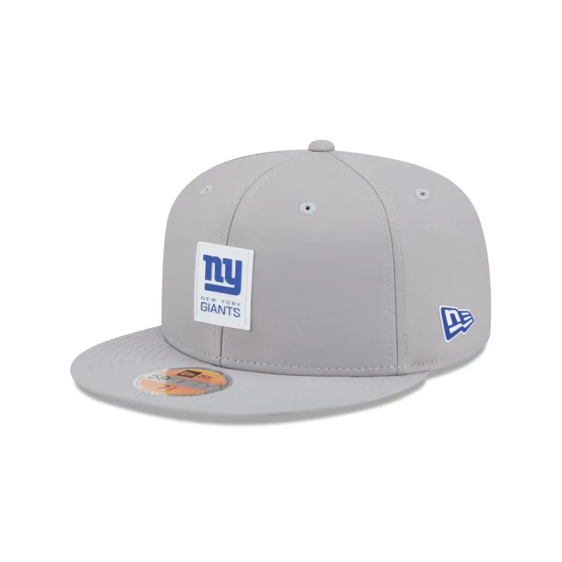 New York Giants 2025 Sideline Hot Weather Gray 59FIFTY Fitted Hat sold by New Era