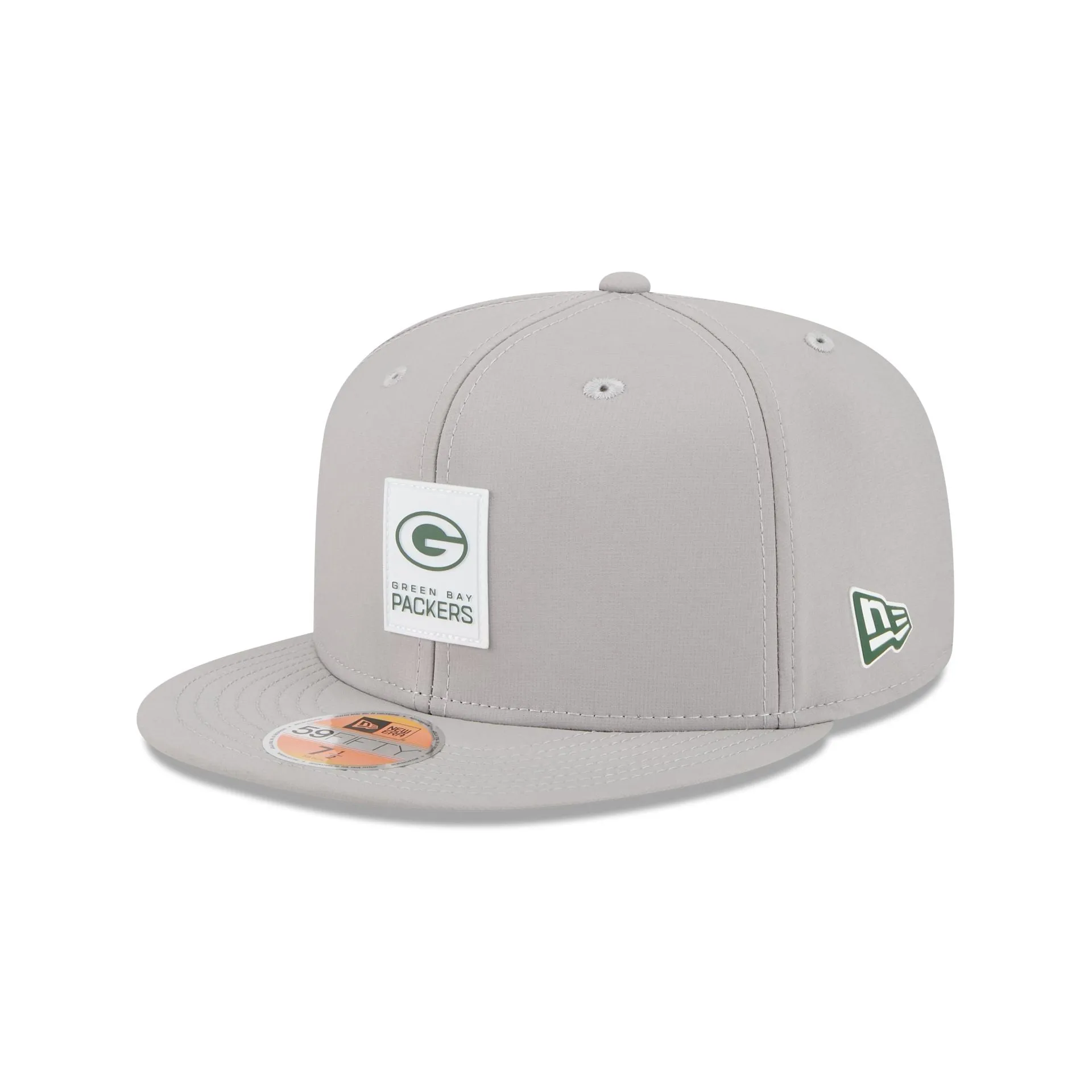 Green Bay Packers 2025 Sideline Hot Weather Gray 59FIFTY Fitted Hat sold by New Era