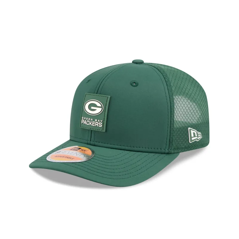 Green Bay Packers 2025 Sideline Hot Weather 9SEVENTY Trucker Hat sold by New Era