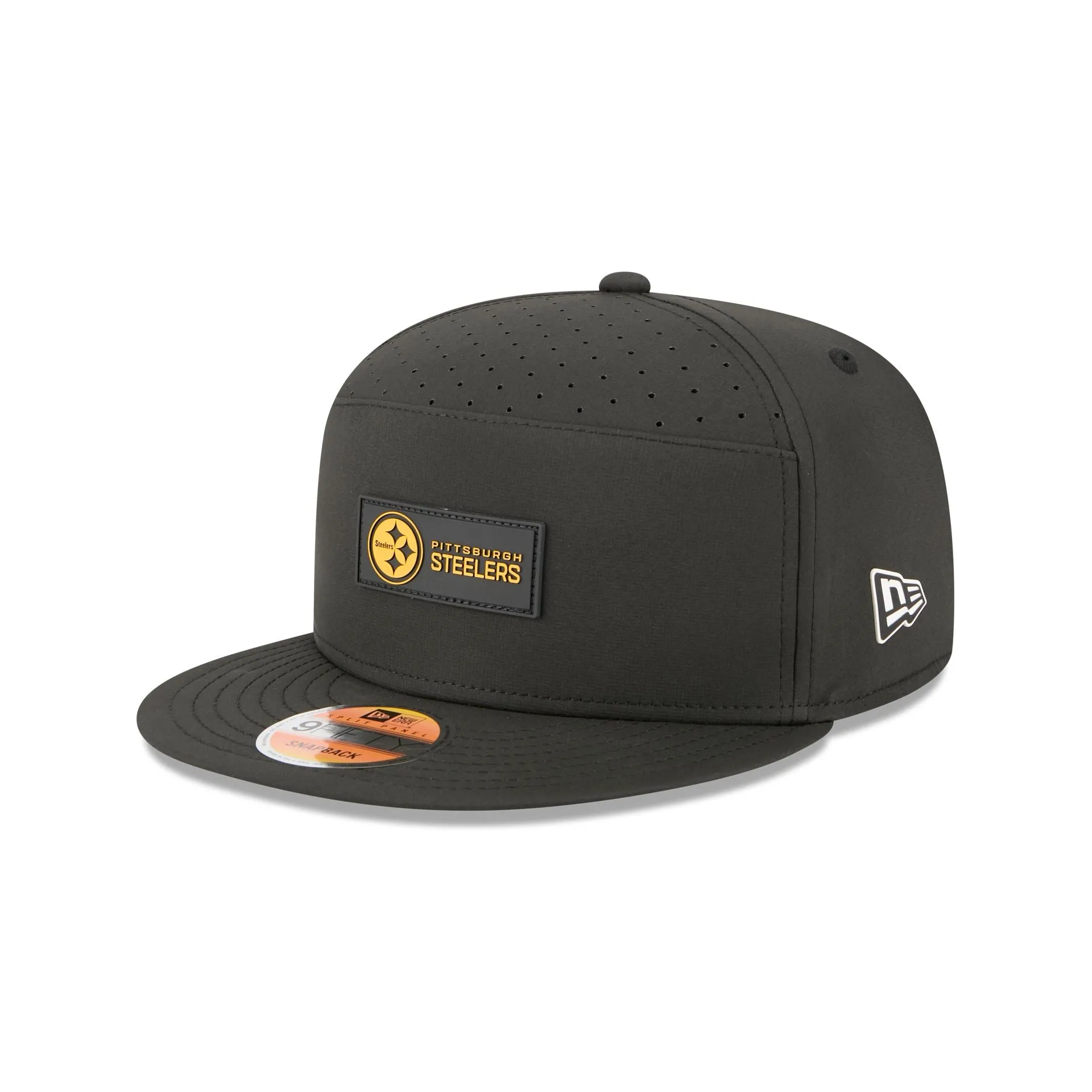 Pittsburgh Steelers 2025 Sideline Hot Weather Split Panel 9FIFTY Snapback Hat sold by New Era