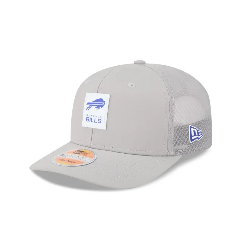 Buffalo Bills 2025 Sideline Hot Weather Gray 9SEVENTY Trucker Hat sold by New Era