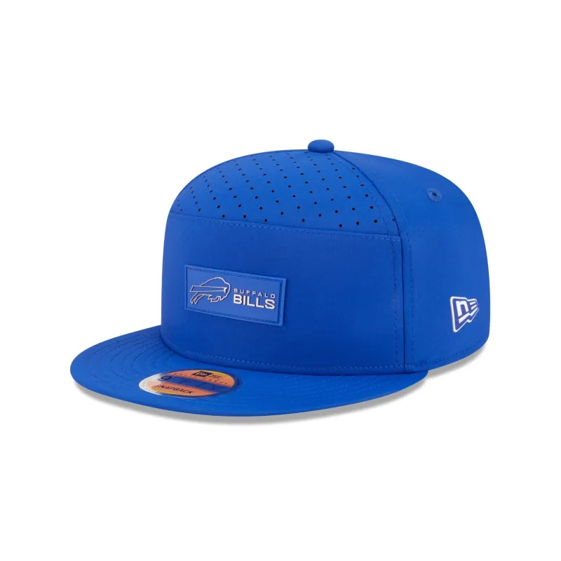 Buffalo Bills 2025 Sideline Hot Weather Split Panel 9FIFTY Snapback Hat sold by New Era