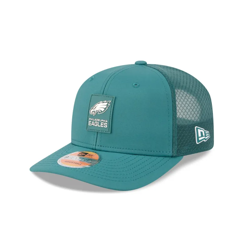 Philadelphia Eagles 2025 Sideline Hot Weather 9SEVENTY Trucker Hat sold by New Era