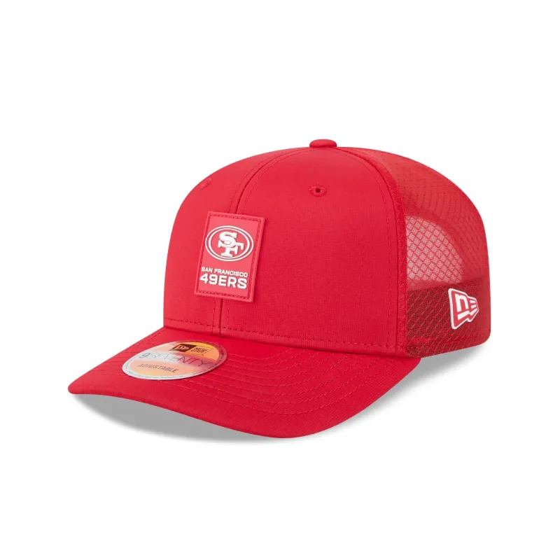 San Francisco 49ers 2025 Sideline Hot Weather 9SEVENTY Trucker Hat sold by New Era