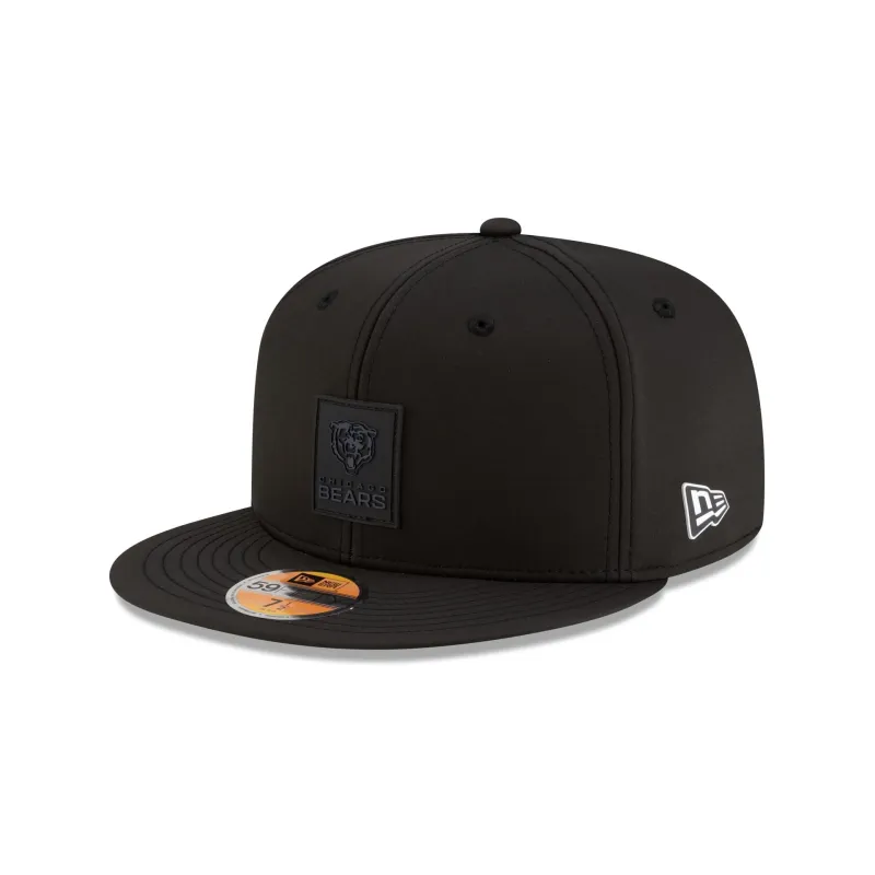 Chicago Bears 2025 Sideline Hot Weather Black 59FIFTY Fitted Hat sold by New Era