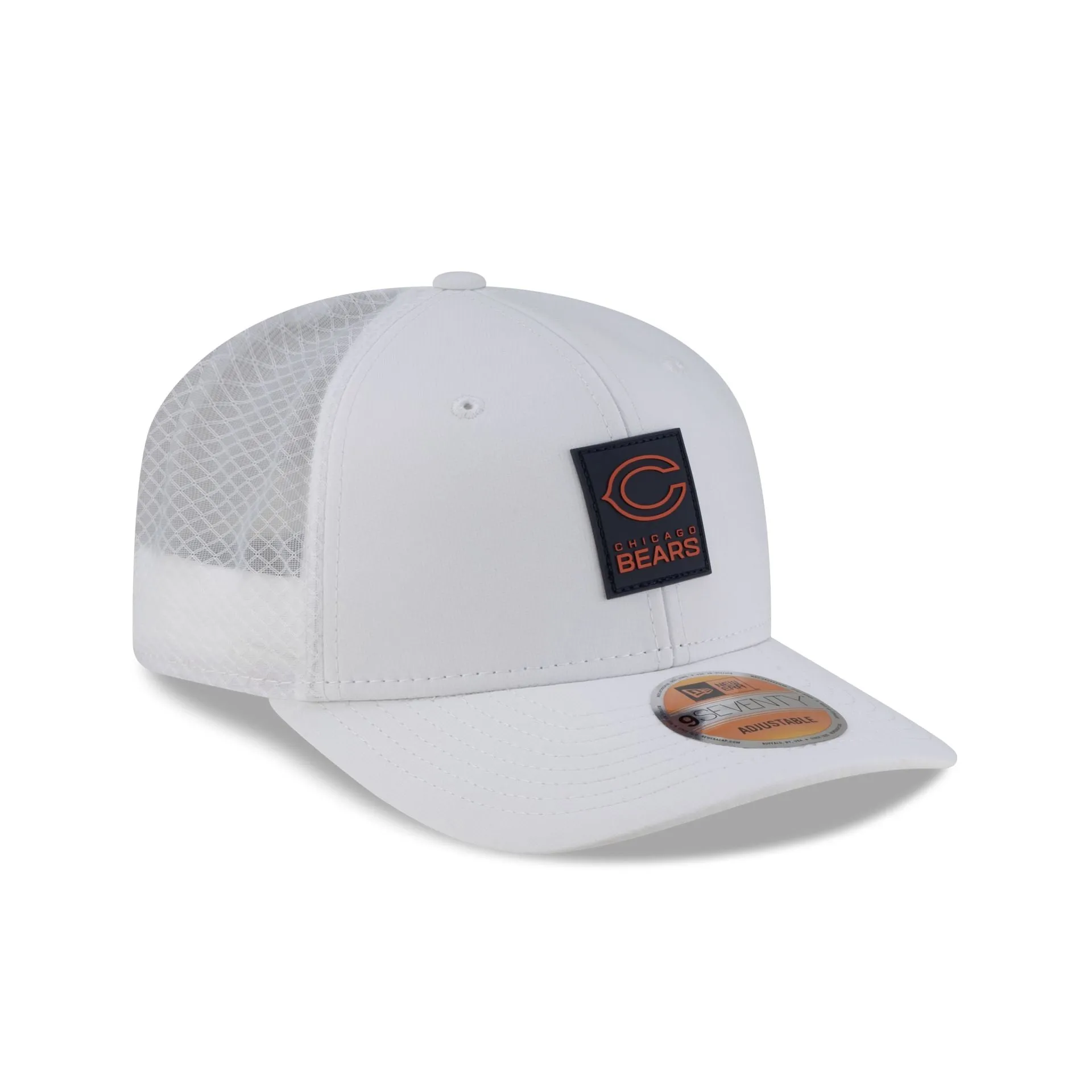 Chicago Bears 2025 Sideline Hot Weather White 9SEVENTY Trucker Hat sold by New Era product image thumbnail 3